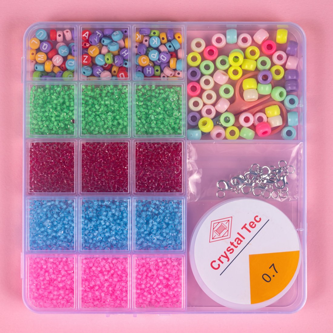 Набір бісеру для плетіння браслетів Квітка 17 см - Pobut