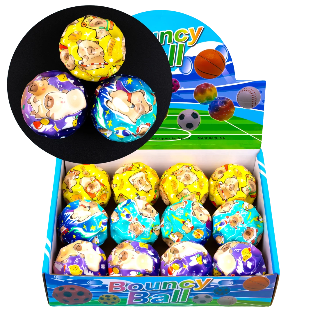 М'ячик стрибунець капібару 6 см