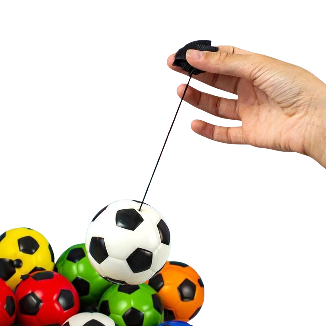 М'ячі поролонові Футбольні на гумці 7,6 см