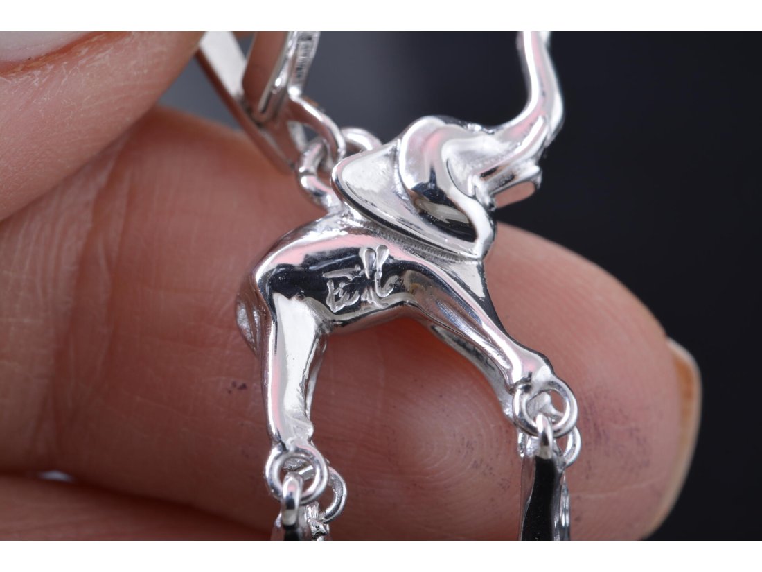 Сережки &quot;Слони Сальвадора Далі&quot; з автографом художника. Ручна авторська робота - Багира