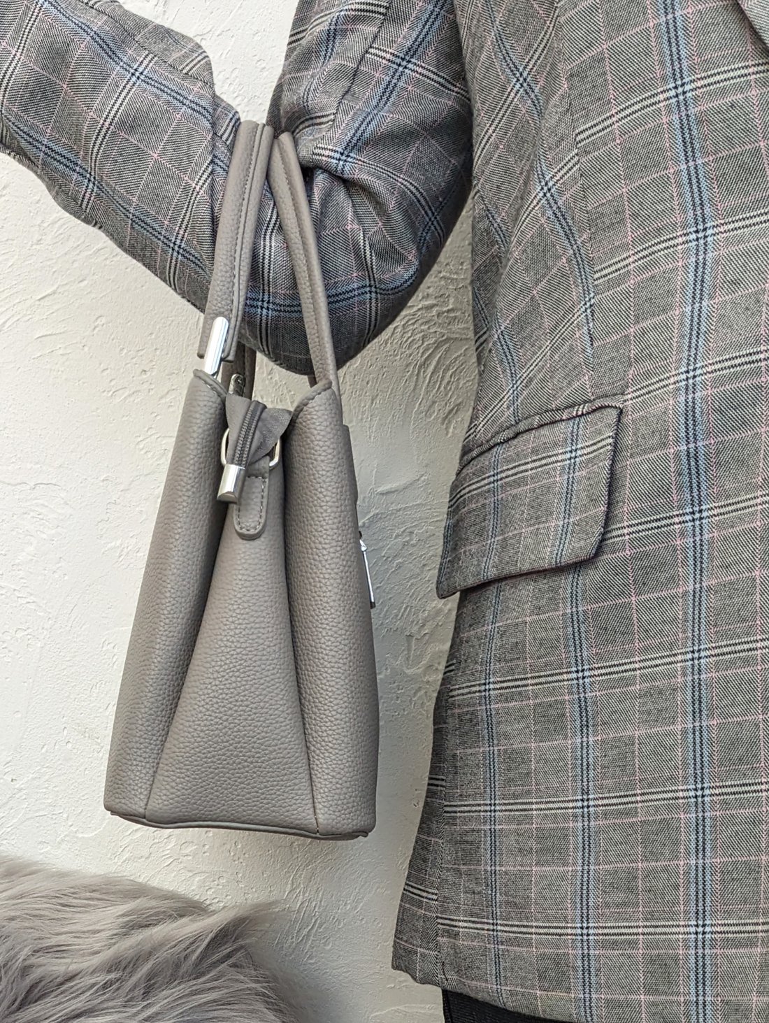 Сумка Urban Strap під натуральну шкіру з широкою шльовкою INNOE 300009-5 Сірий