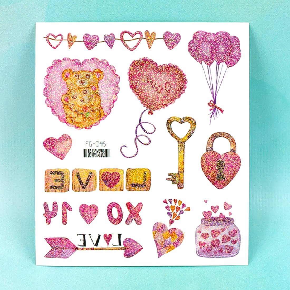 Дитячі тату з блискітками Мікс FG-045