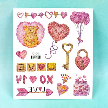 Дитячі тату з блискітками Мікс FG-045 - Купити