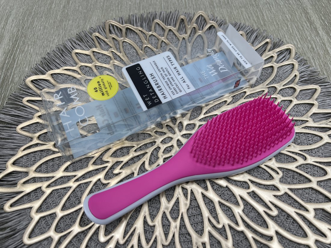 Гребінець для волосся в коробочці. T Teezer біло-малинова
