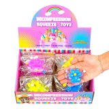 Антистрес Табо Лапка кольорова з присипкою 6,5 см