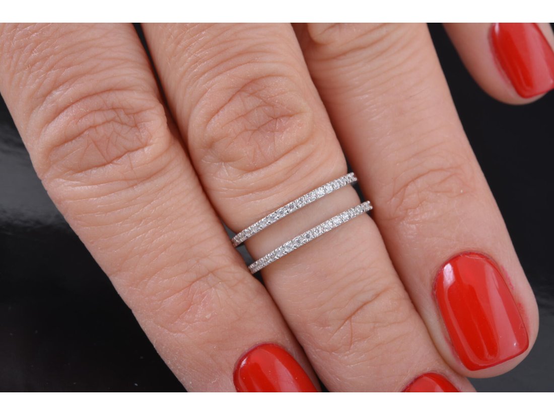 Каблучка подвійна доріжка, маленькі розміри, на мізинчик та нижню фалангу