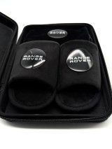 Подарунковий бокс з відкритими капчиками та мішечком з оригінальним авто-значком Range Rover