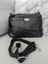 Практична та елеганта чорна жіноча сумка зі штучної шкіри INNOE 350010-3 Чорний