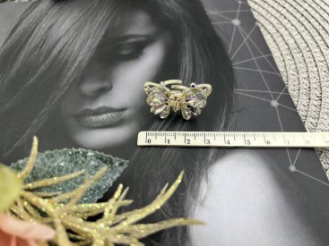 Металеві краби для волосся. 4 см. Метелики золоті - Купити