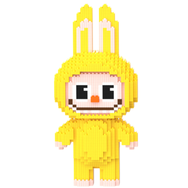 Конструктор Magic Blocks Лабубу Висота 30 см Жовтий - Купити