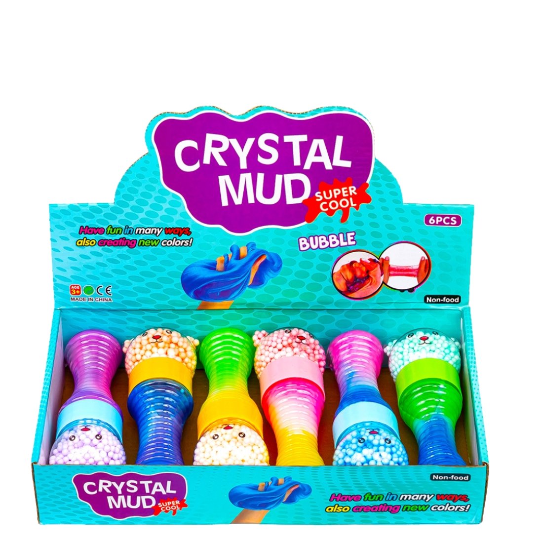 Слайм Ведмедика з пінопластом 18 см - Pobut