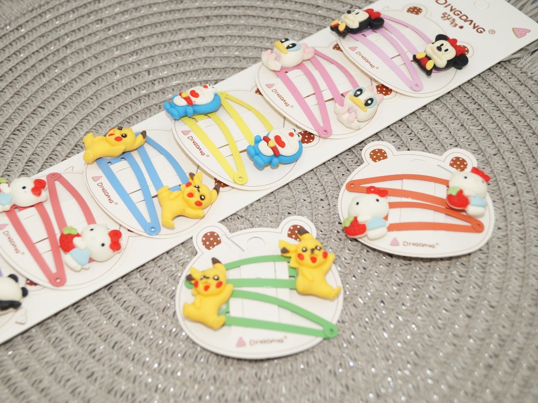 Дитячі заколки для волосся. Тік-так. 5 см.