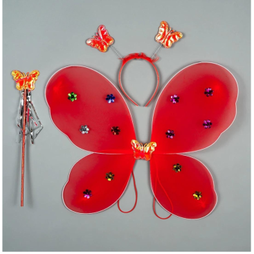 Карнавальні крила метелика червоний - Купити