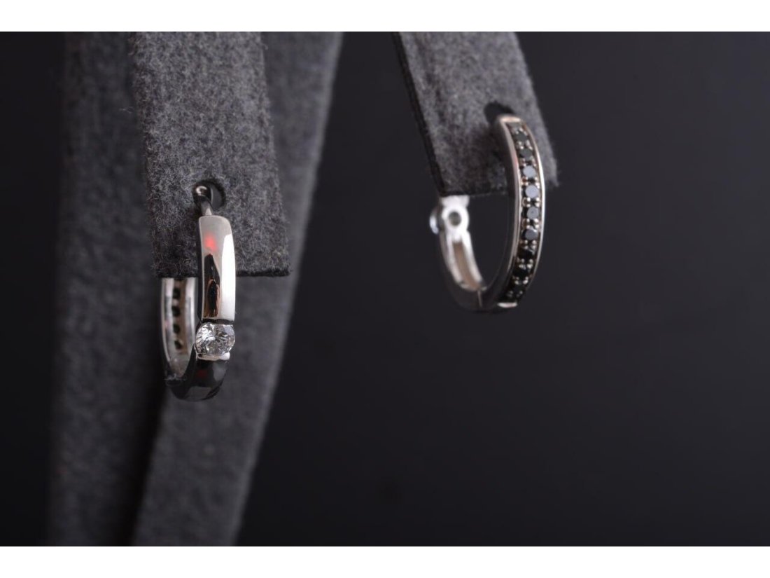 Сережки-самоколки двосторонні