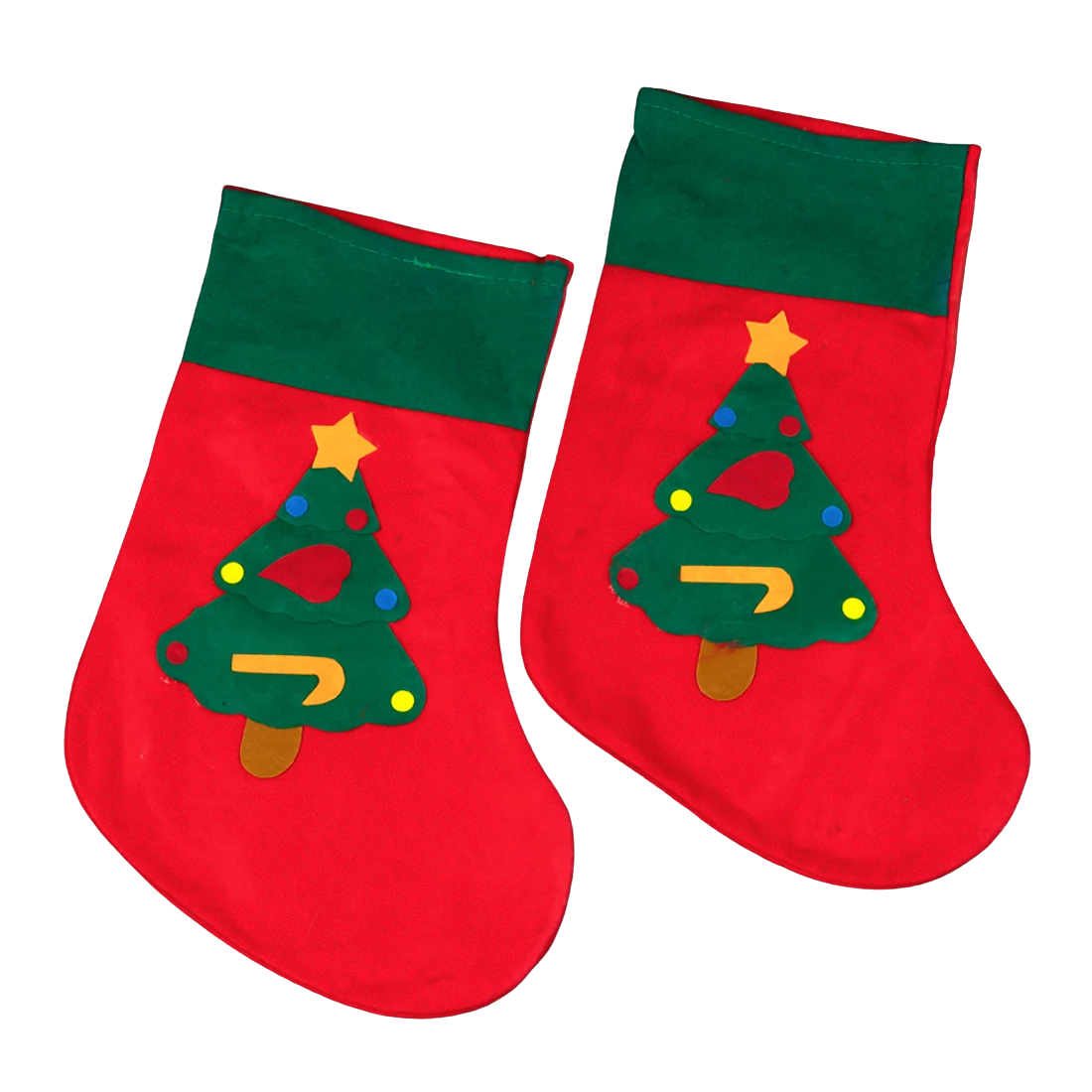 Новорічний чобіт для подарунків Ялинка 36 см