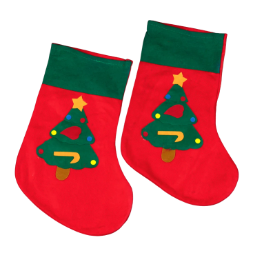 Новорічний чобіт для подарунків Ялинка 36 см - Купити