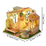 3D Румбокс "Dream in the flowers" DIY Dollhouse + Пилозахисний купол