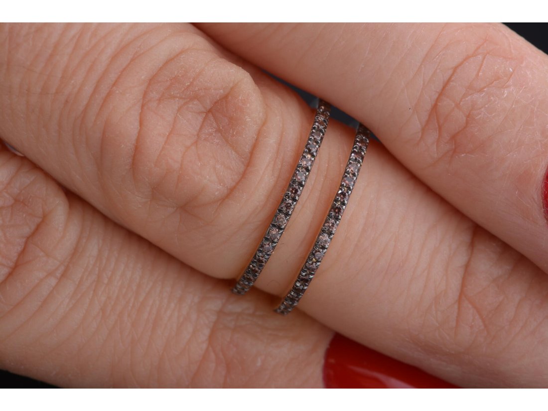 Каблучка подвійна доріжка, маленькі розміри, на мізинчик та нижню фалангу