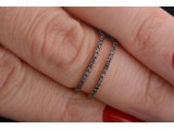 Каблучка подвійна доріжка, маленькі розміри, на мізинчик та нижню фалангу