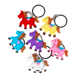 Брелоки дитячі гумові Конячки 10 см
