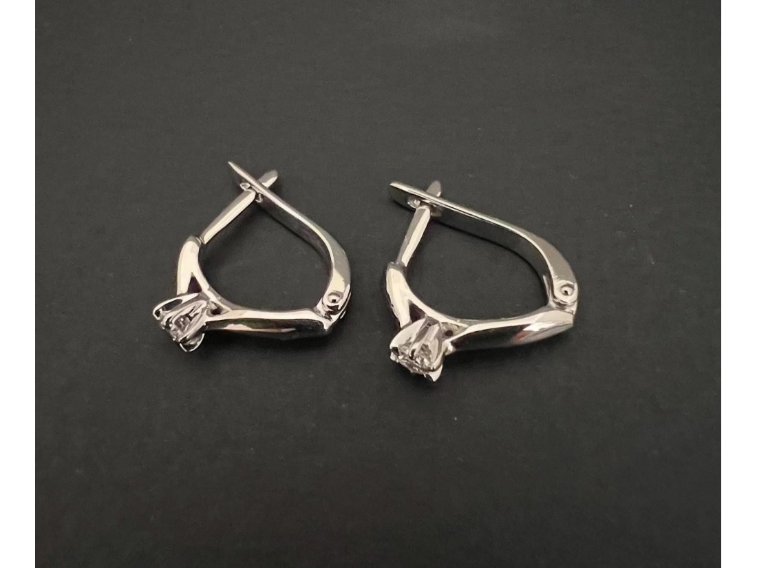 Сережки з діамантами - Фото1 Сережки з діамантами