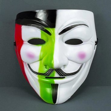 Маска Анонімусу кольорова - Купити