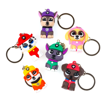 Брелоки Собачки гумові 12 штук - Купити