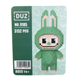 Конструктор Magic Blocks Лабубу Висота 30 см Зелений - Pobut