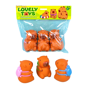 Дитяча гумова пищалка Капібара 8 см - Купити