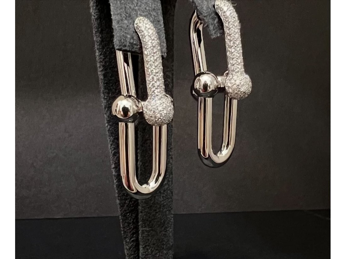 Сережки з діамантами у стилі Tiffany - Фото1 Сережки з діамантами у стилі Tiffany