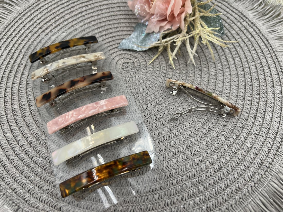 Заколка автоматична. Французький пластик. 6.5см. - Купити