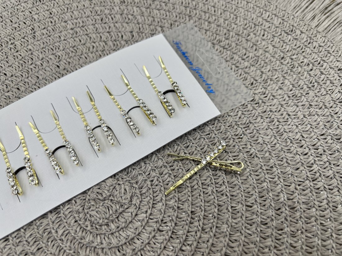 Невидимки для волосся. 4 см золото