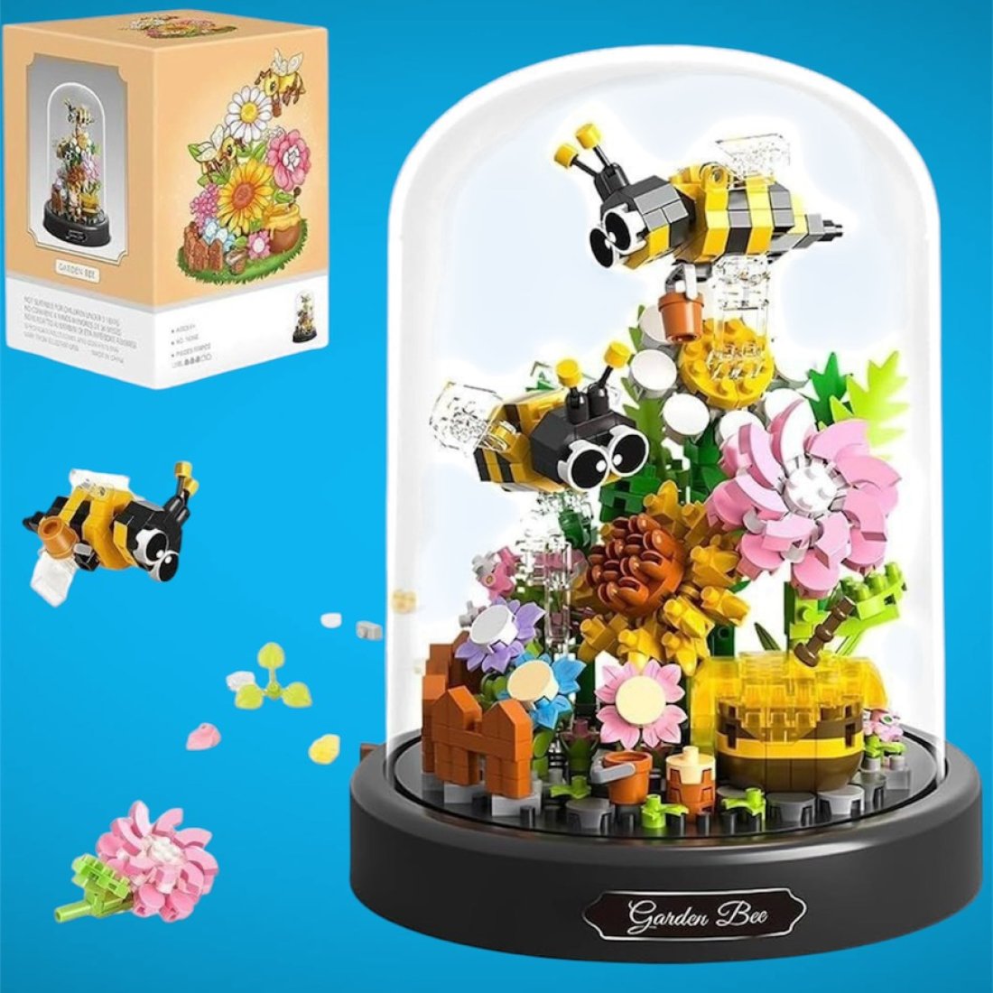 Конструктор в колбе с подсветкой пчелки оптом, фото 5331