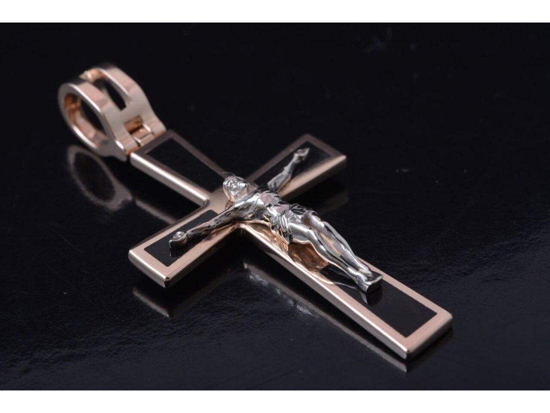 Хрестик з емаллю