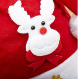 Сяюча новорічна шапка Олень 37 см - Pobut