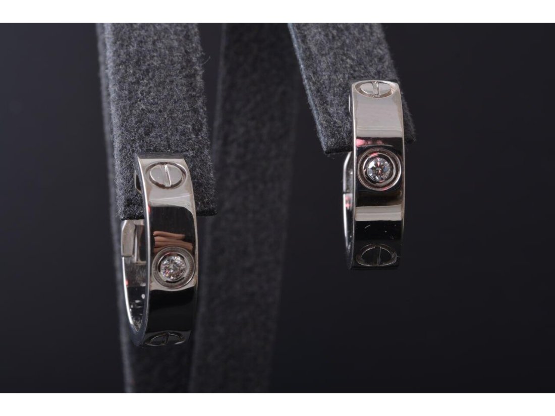 Сережки у стилі Cartier із діамантами - Фото4 Сережки у стилі Cartier із діамантами