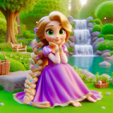 Алмазна мозаїка дівчинка з касою 30*40 см