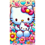 Алмазна мозаїка два котики 30*40 см