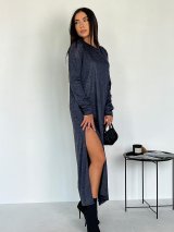 Довга сукня прямого крою з високими розрізами 270535-1