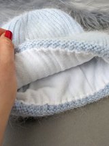 Стильна і тепла жіноча шапка блакитного кольору INNOE 950826-1 Блакитний