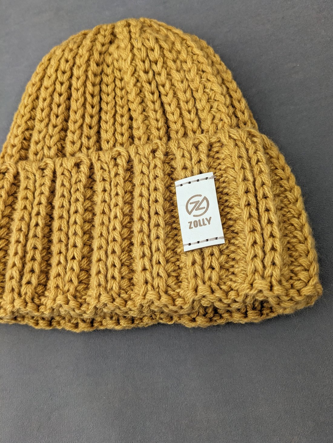 Тепла стильна в’язана шапка на флісі INNOE 950234-1 Жовтий