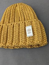 Тепла стильна в’язана шапка на флісі INNOE 950234-1 Жовтий