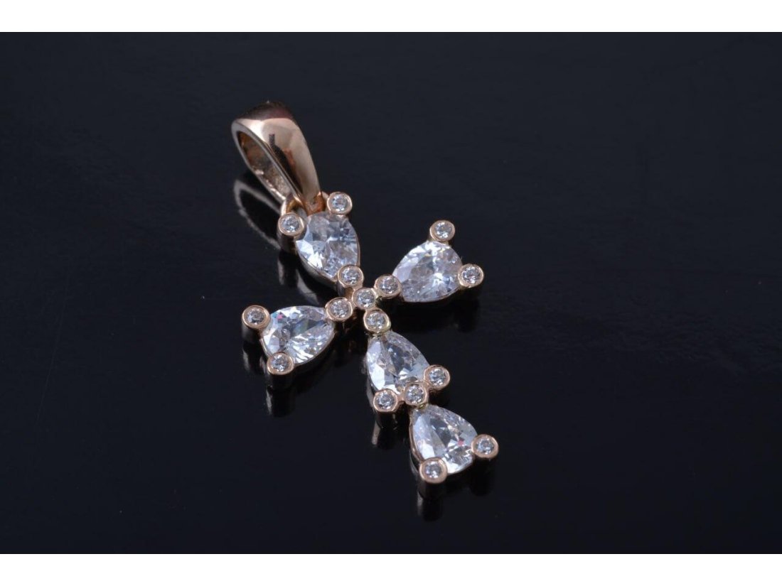 Підвіс-хрестик "Крапля" - Фото2 Підвіс-хрестик "Крапля" - Багира