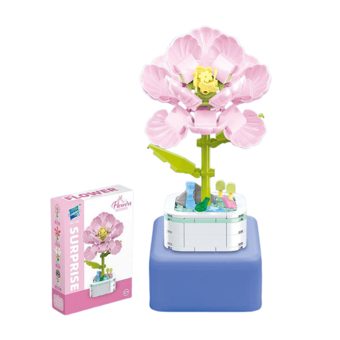 3D конструктор квітка «Гібіскус» 127 деталей