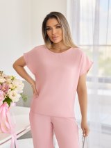 Жіночий костюм із жатки INNOE 210368-1 Рожевий - Innoe