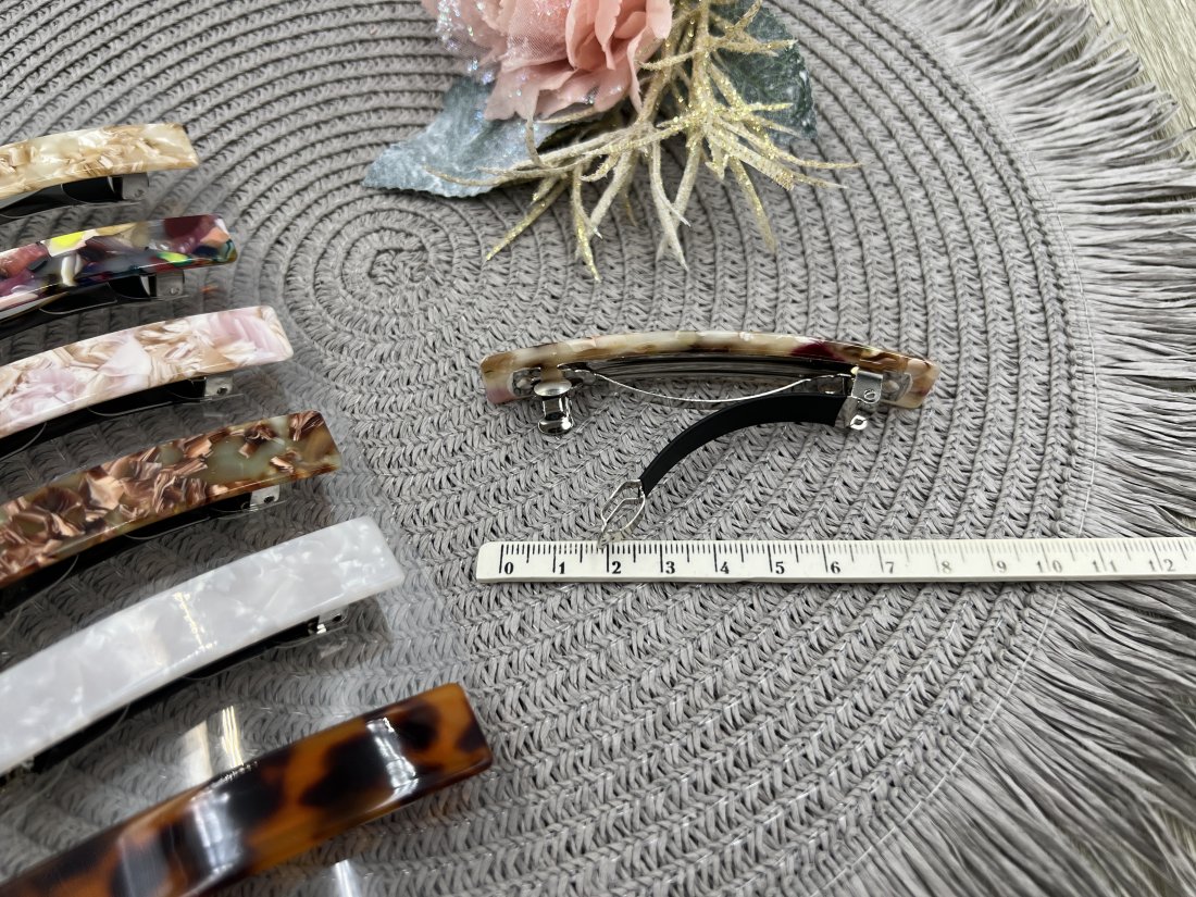 Заколка автоматична Французький пластик. 6.5см. - Купити