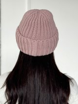 Жіноча шапка на флісі з трендовим дизайном INNOE 950234-1 Світло-пудровий