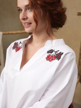Бавовняна блуза-туніка з символом любові та краси 5550193-1