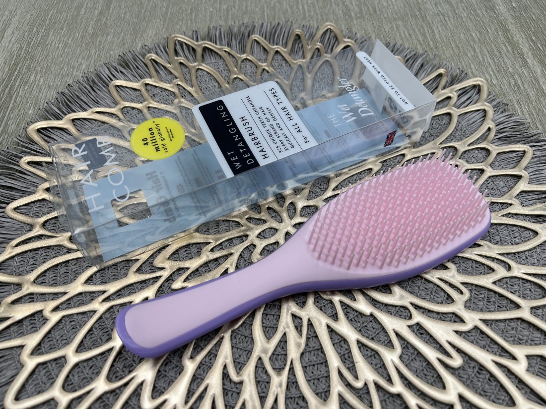 Гребінець для волосся в коробочці. T Teezer бузково-рожева