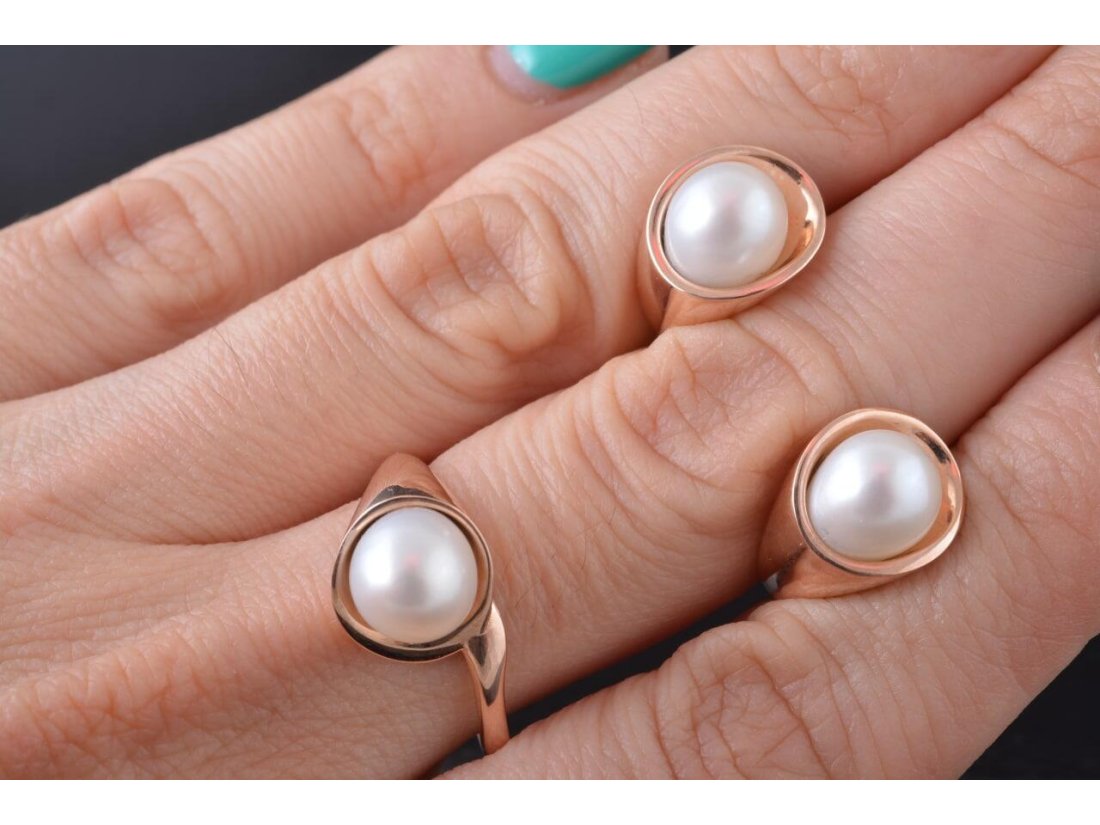 Гарнітур з перлиною "Кали" - Фото9 Гарнітур з перлиною "Кали"